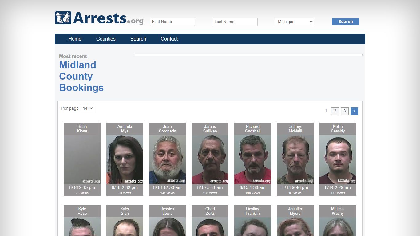 Midland County Arrests and Inmate Search